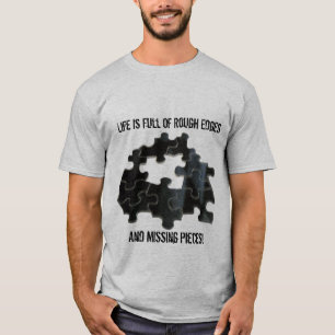 Ontbrekend stuk puzzelstuk t-shirt