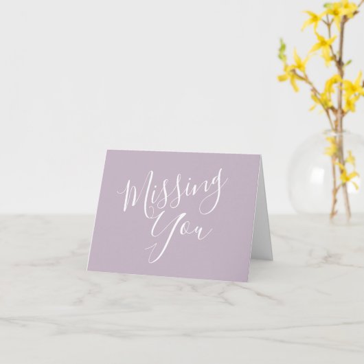 Ontbrekend U modern Manuscript in Stusty Pastel Pa Kaart (Gele Bloem)