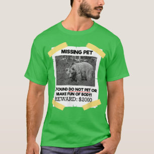 Ontbrekende huisdieren Funny Not Pet Design Beer T-shirt