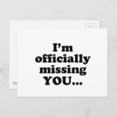 ontbrekende je briefkaart (Voorkant / Achterkant)