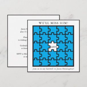 Ontbrekende partijuitnodigingen voor feestdagen kaart