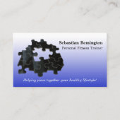 Ontbrekende Sjabloon van het Puzzelstuk QR-code Visitekaartje (Voorkant)