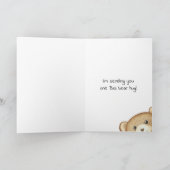 "Ontbrekende U" Opa Beer Hug Kaart (Binnen)