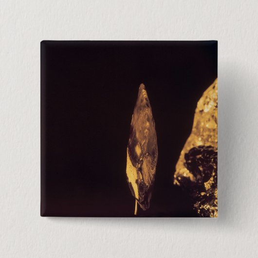 Ontdaan van de spier vierkante button 5,1 cm (Voorkant)