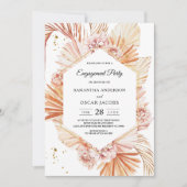 Ontdaan van terracotta Gedroogd palmlef Oranje Lij Kaart (Voorkant)