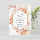 Ontdaan van terracotta Gedroogd palmlef Oranje Lij Kaart (Staand voorkant)