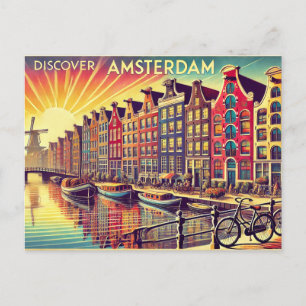 Ontdek Amsterdam Briefkaart