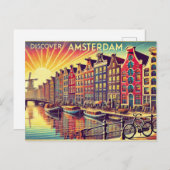 Ontdek Amsterdam Briefkaart (Voorkant / Achterkant)