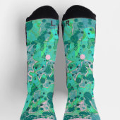 Ontdek Blauwgroen abstract design Sokken (Top)