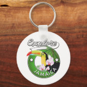 Ontdek de Bahamas logo Magnet-Sleutelhanger Sleutelhanger (Voorkant)