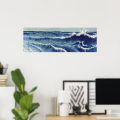 Ontdek de Beauty: Ocean Waves  Japans Poster (Thuiskantoor)