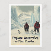 Ontdek de beroemde reisplaats van Antarctica Briefkaart (Voorkant)