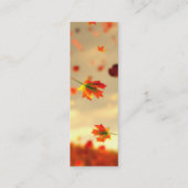 Ontdek de Bladwijzer van October Breeze Mini Visitekaartje (Achterkant)