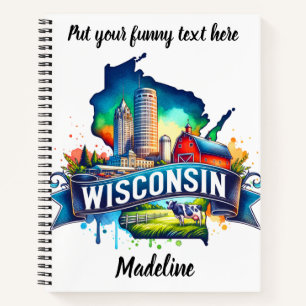 Ontdek de bruisende attracties van Wisconsin! Notitieboek