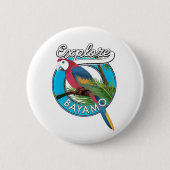 Ontdek de Button Hawaii retro logo (Voorkant)