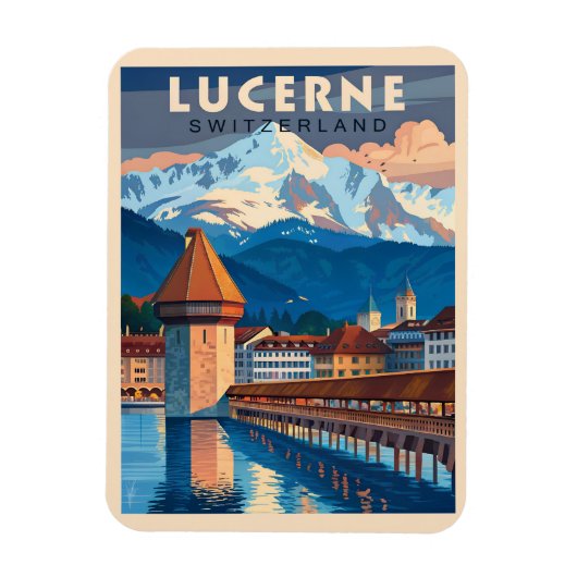 Ontdek de charme van Luzern Magneet (Verticaal)