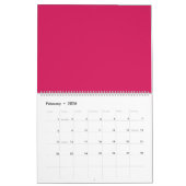 Ontdek de elegantie van roze achtergrond kalender (Feb 2026)