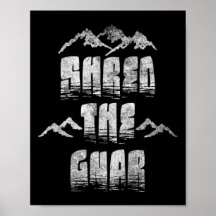 Ontdek de Gnar Extreme Snowboarding Mountain Poster