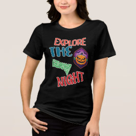 Ontdek de Halloween nacht Tri-Blend Shirt