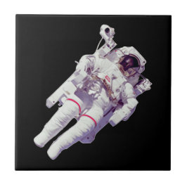 Ontdek de kosmos: Retro Astronaut Tegeltje