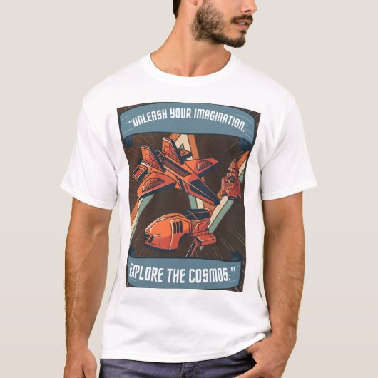 ONTDEK DE KOSMOS T-SHIRT (Voorkant)