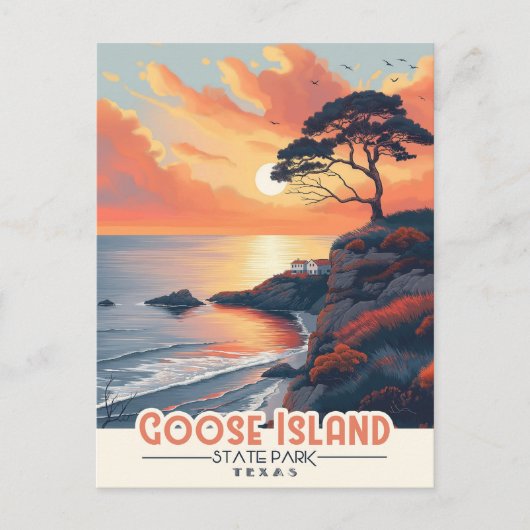 Ontdek de kustschoonheid: Goose Island Briefkaart (Voorkant)