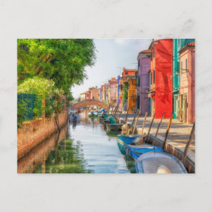 Ontdek de levendige charme van Burano Briefkaart
