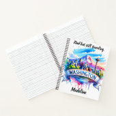 Ontdek de levendige landschappen van Washington Notitieboek (Binnen)