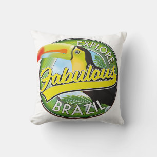 Ontdek de Logo Magnet van Fabulous Brazilië Kussen