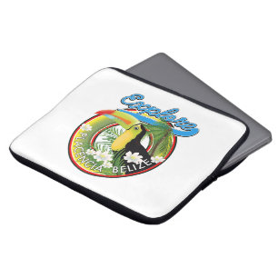 Ontdek de logo van het reisCanvas Placencia Belize Laptop Sleeve