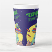 Ontdek de oneindigheid latte mok (Voorkant)