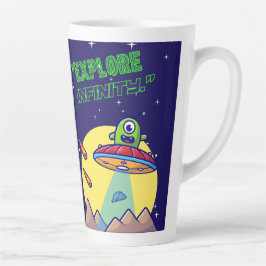 Ontdek de oneindigheid latte mok