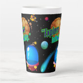 Ontdek de oneindigheid latte mok (Voorkant)