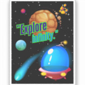 Ontdek de oneindigheid sticker (Voorkant)