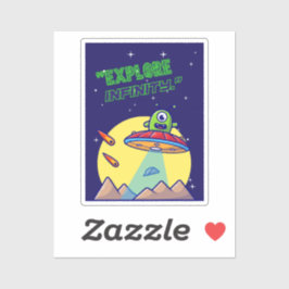 Ontdek de oneindigheid sticker