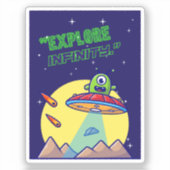 Ontdek de oneindigheid sticker (Voorkant)