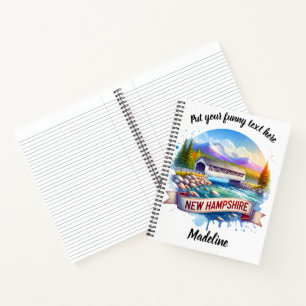 Ontdek de overdekte brug van New Hampshire Notitieboek