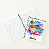 Ontdek de prachtige stranden en het landschap van notitieboek (Binnen)