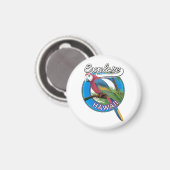 Ontdek de retro-logo van Hawaii Magneet (Voorkant / Achterkant)