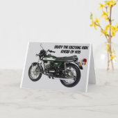 **ONTDEK DE RIDE** RETIREMENT HUMOR KAART (Gele Bloem)