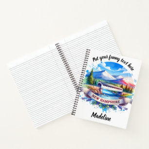 Ontdek de schoonheid van New Hampshire in levendig Notitieboek