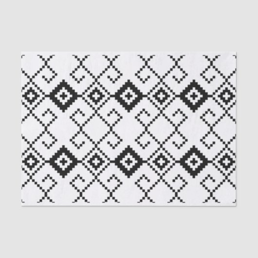 🌿 Ontdek de schoonheid van Tribal Pattern Design Tissuepapier (Voorkant)
