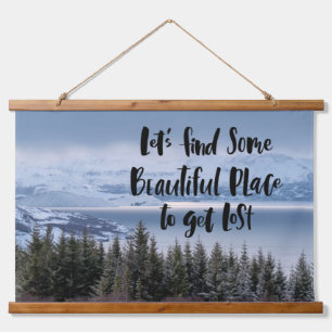 Ontdek de sereniteit hangend wandkleed