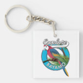 Ontdek de Sleutelhanger Hawaii retro logo (voorkant)