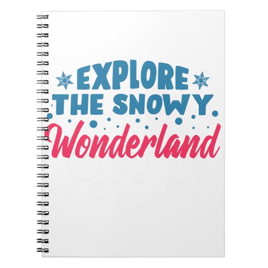 Ontdek de Snowy Wonderland Notitieboek (Voorkant)