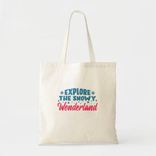 Ontdek de Snowy Wonderland Tote Bag