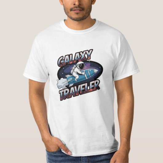 Ontdek de sterren met leuke astronaut Design T-shirt (Voorkant)