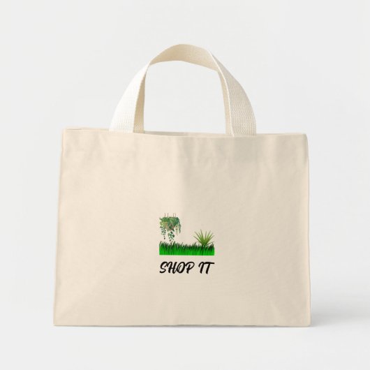 Ontdek de ultieme Canvas tas: stijlvol functioneel Mini Tote Bag (Voorkant)