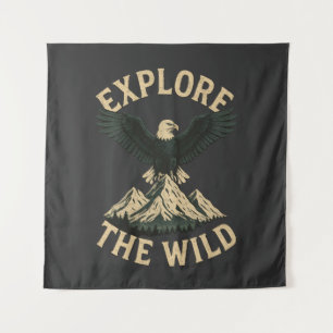 Ontdek de wildernis - Bald Eagle & Mountain Advent Wandkleed