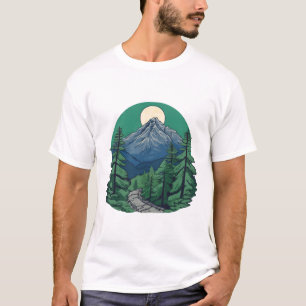 Ontdek de wildernis: bergavontuur en Natuur T-shirt